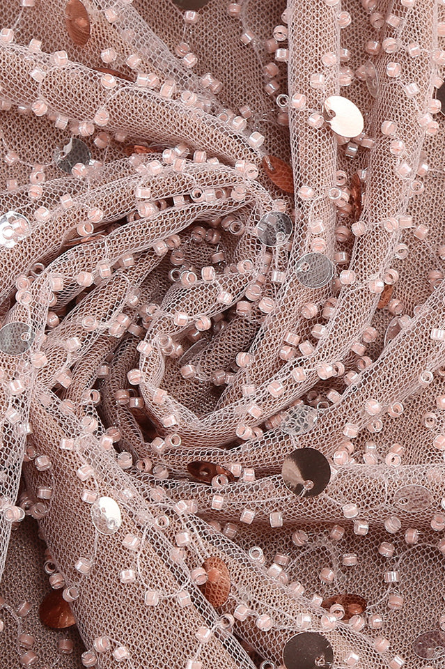 Slip Leaf Beaded Sequin Embellished Gown | Dress In Beauty