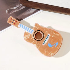 Large Acoustic Guitar Hair Claw Clip (4.5 Inch)