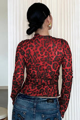 Myka Long Sleeve Mesh Top - View 11 | TEVQA