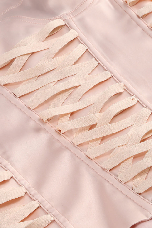 Arifah Floral Halter Neck Corset Skirt Set | Dress In Beauty