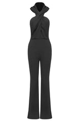Backless Hooded Jumpsuit With Slip Pockets - TEVQA