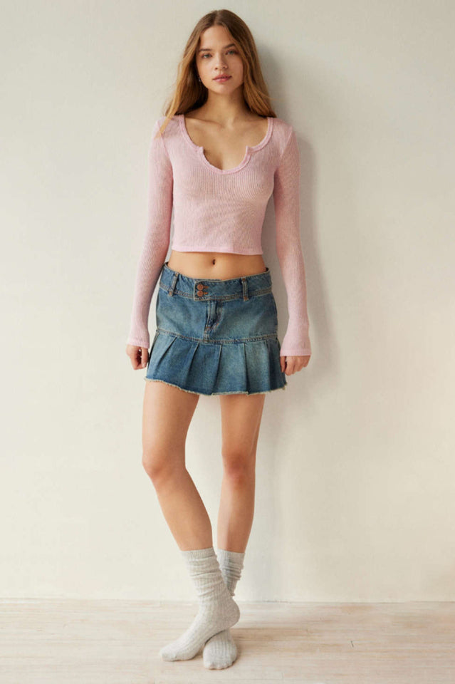 Self Design Scoop Neck Top | Dress In Beauty