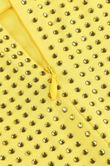 Solvia Halter Neck Pleated Diamond Set | Dress In Beauty