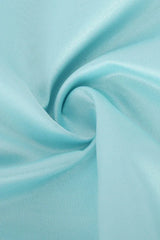 Aqua Blue Taffeta Mini Skater Dress with Crystal Straps - View 13 | TEVQA