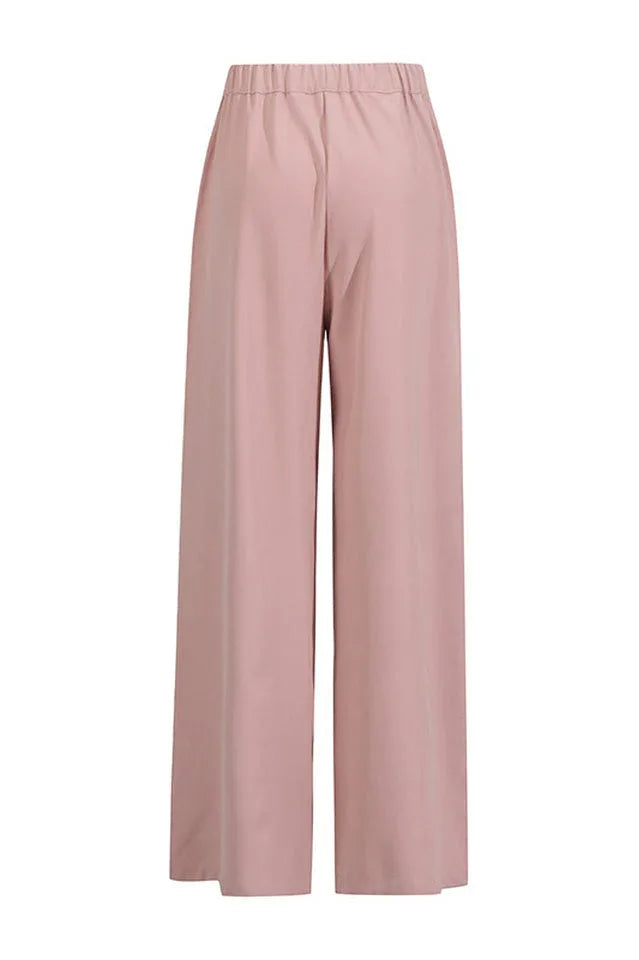 Ambrea Shawl Ruch Cutout Pants Set - TEVQA