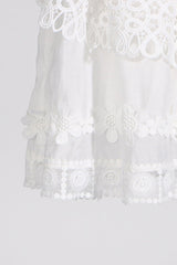 Raina White One-Shoulder Embroidered Set | Dress In Beauty