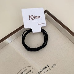 Thin seamless hair elastics in neutral colors - View 9 | TEVQA