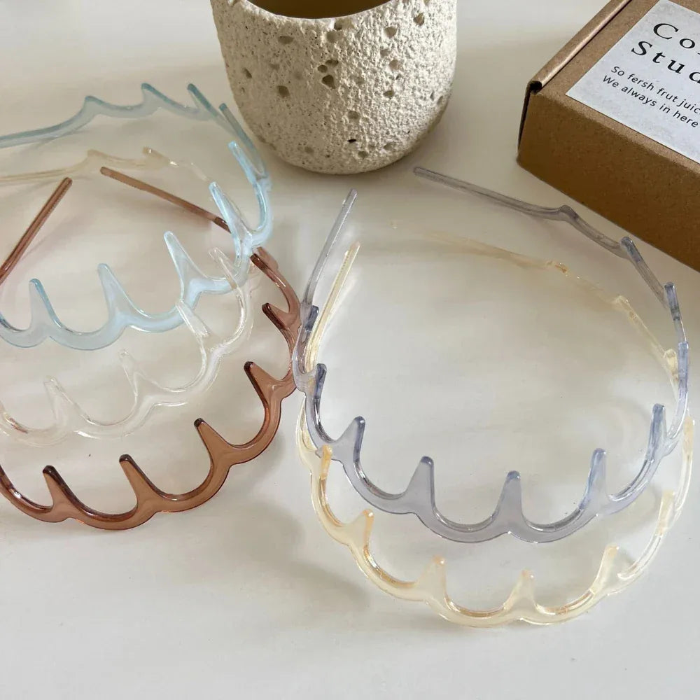 Wavy Comb Headband - Non-Slip Volumizing Toothed Hair Band - TEVQA
