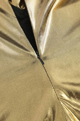 Metallic halter mini dress - View 10 | TEVQA