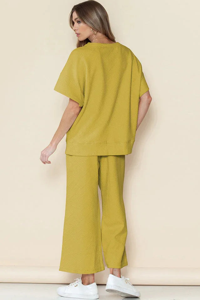 Textured Short Set - TEVQA