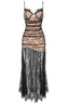 Aliza Lace and Mesh Fit and Flare Dress - View 13 | TEVQA