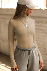 Exposed Seams Long Sleeve Top | Dress In Beauty