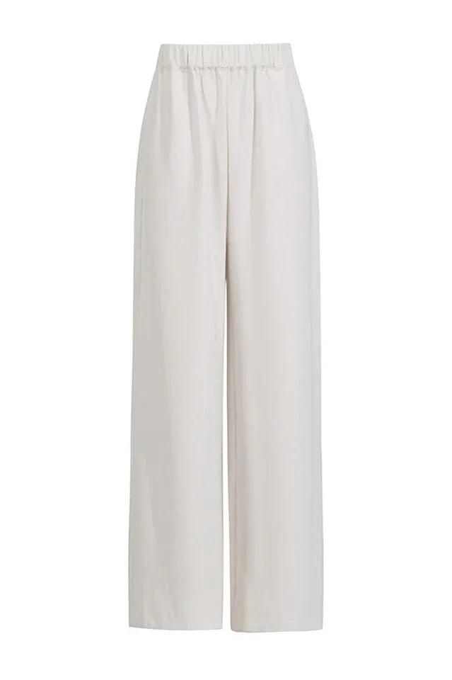 Ambrea Shawl Ruch Cutout Pants Set - TEVQA