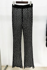 Ossie Pearl Embellished Cutout Blazer Set - TEVQA
