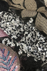 Floral Sequin Embroidered Maxi Dress - View 6 | TEVQA