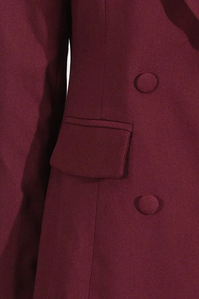 Double-breasted blazer dress - View 7 | TEVQA