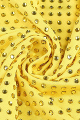 Solvia Halter Neck Pleated Diamond Set - TEVQA