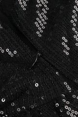 Sequin maxi dress with floral applique - View 7 | TEVQA