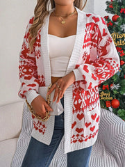 Green Reindeer Fair Isle Knit Cardigan - View 11 | TEVQA
