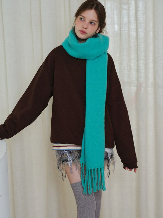 Scandi Minimalist Wool Blend Scarf