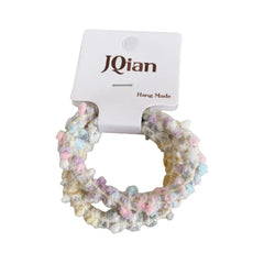 Textured Bouclé Elastic Hair Ties (2 or 3-Pack Sets) - TEVQA