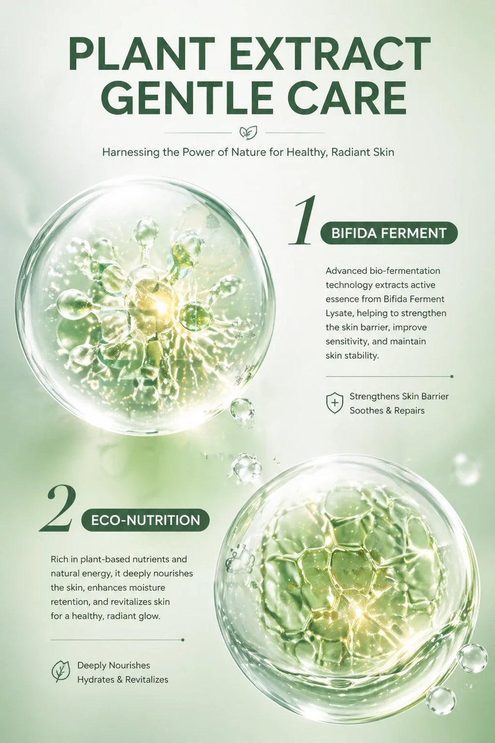 Gentle pH Balancing Cleansing Mousse bottle with botanical illustrations - View 7 | TEVQA