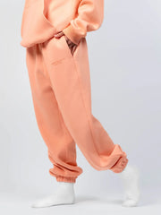 Comfortable fleece joggers with elastic waistband - View 25 | TEVQA
