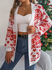 Green Reindeer Fair Isle Knit Cardigan - View 10 | TEVQA