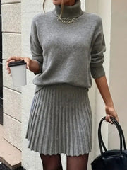 The Aspen Grey Knit Two-Piece Set