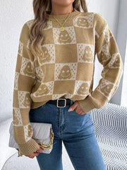 Ghost Checkered Knit Sweater - View 11 | TEVQA