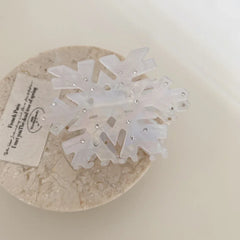 Rhinestone Snowflake Hair Claw - View 6 | TEVQA