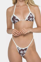 Women's Halter Triangle Bikini Set - View 10 | TEVQA