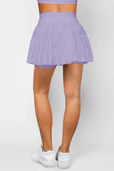 High Waist Ruffle Skort - View 12 | TEVQA