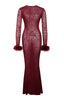 Patricia Leopard Burnout Velvet Maxi Dress - View 10 | TEVQA