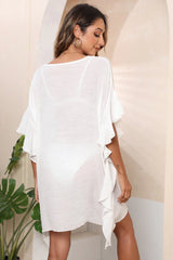 Ruffle Beach Cover Up Dress - View 7 | TEVQA