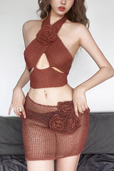 Devana Halter Top + Skirt Set | Dress In Beauty