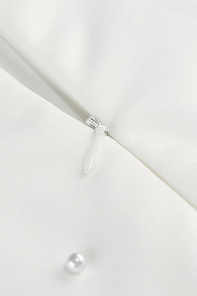 Pearl Embellished Strapless Gown | Dress In Beauty