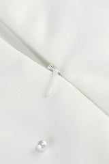 Pearl Embellished Strapless Evening Gown - View 9 | TEVQA