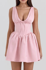 Emmeliette Satin Mini Dress | Dress In Beauty