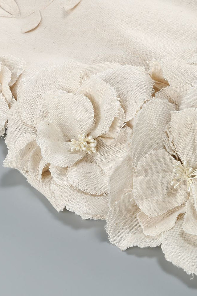 Bice Nude Strapless Bustier Flower Dress | Dress In Beauty