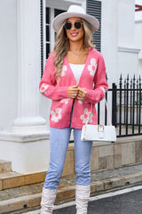 Open Front Flower Cardigan | Dress In Beauty