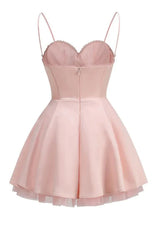 Mademoiselle Ballerina Pink Tulle Mini Dress - TEVQA