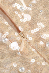 Aeisa High Waist Bubble Beads Dress - TEVQA
