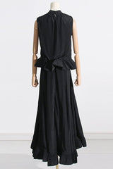 Ruffled Waist Halter Top + Maxi Skirt Set | Dress In Beauty