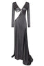 Cut Out Backless Gown - TEVQA