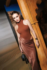 Vera Asymmetrical Cut Out Maxi Dress - TEVQA