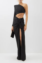 Gathered Single Shoulder Dress | Dress In Beauty