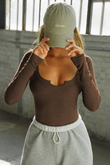 Henley Long Sleeve Top | Dress In Beauty