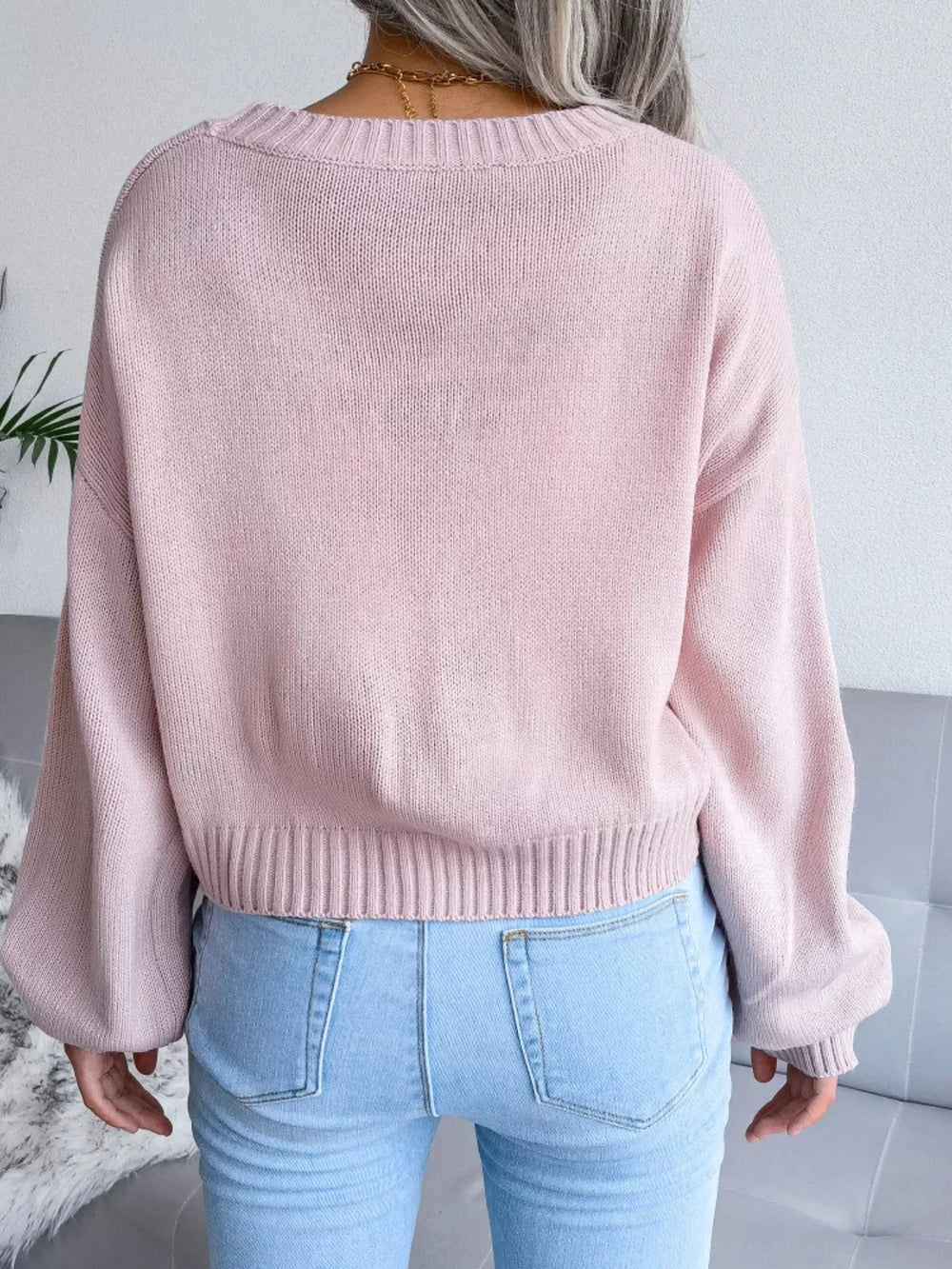 Daydream Sky Cloud Print Knit Cardigan - TEVQA