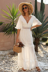 Chic White Boho Dress | Dress In Beauty